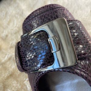 Purple snake skin flats. Liz & Co. barely worn. SZ 8